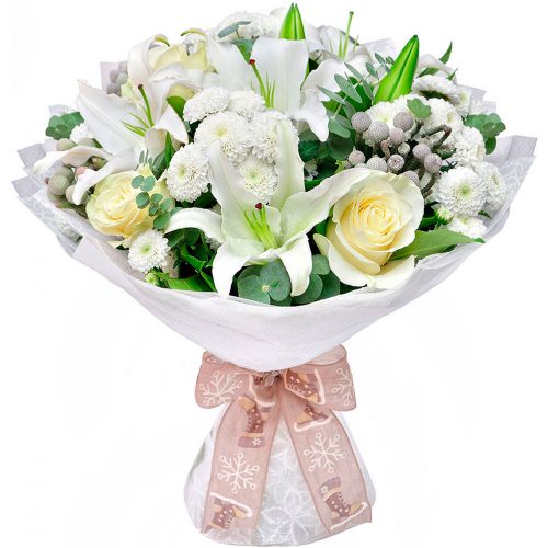Цветочный букет «Снежная фантазия»