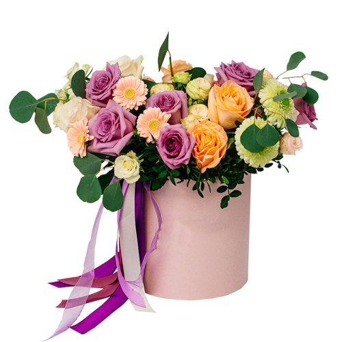 Цветы в коробке «Идиллия»