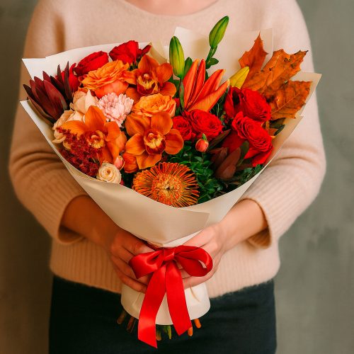 Букет «Огненный закат»