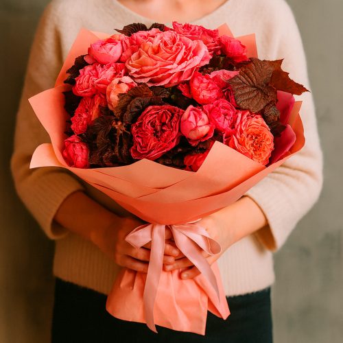 Букет «Рассветные Розы»
