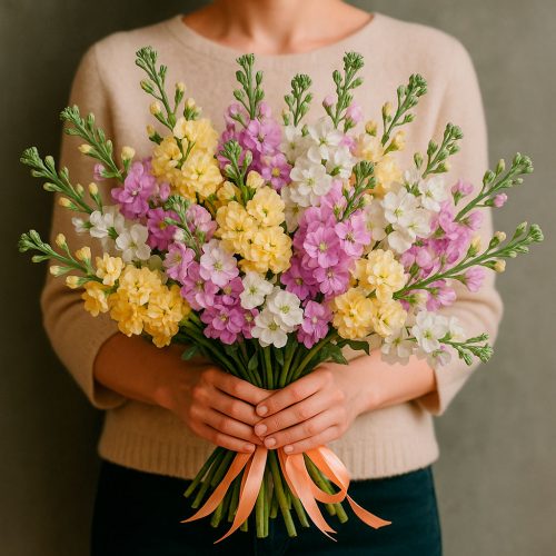 Букет цветов «Маттиоловый вихрь»