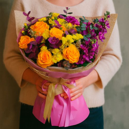 Букет цветов «Симфония Рассвета»