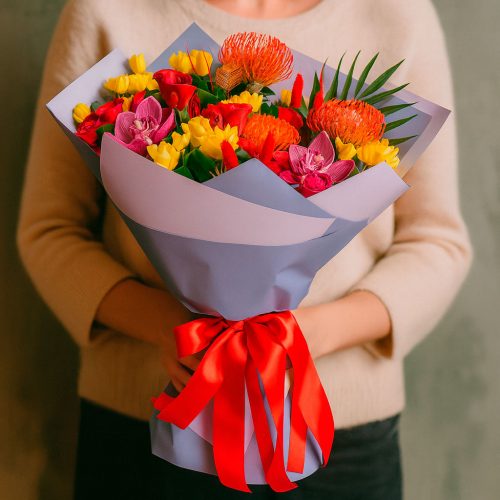 Букет цветов «Солнечный Вальс»