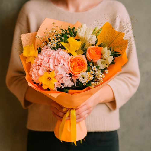 Цветочный букет «Солнечное настроение»